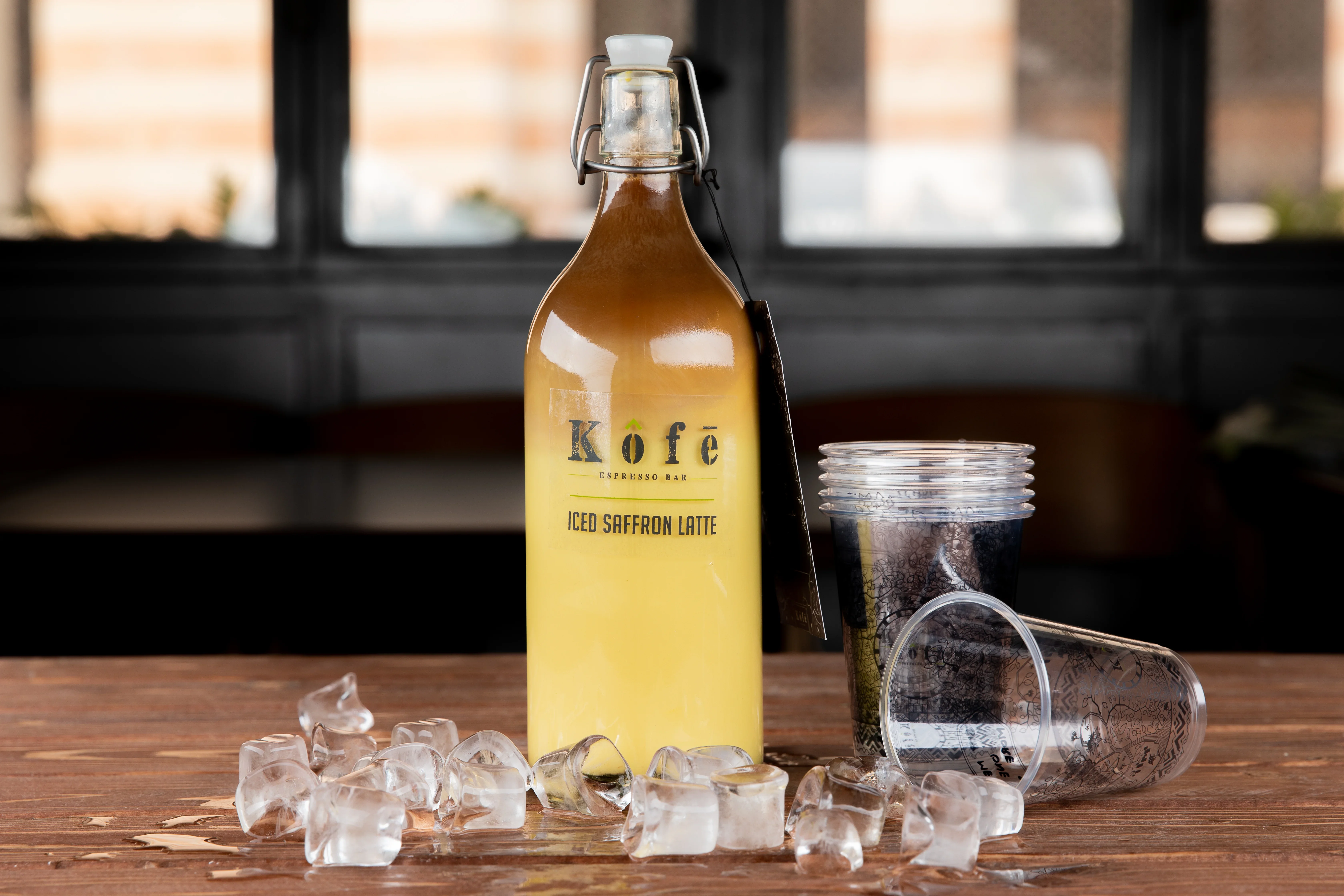 Iced Saffron Latte Bottle
